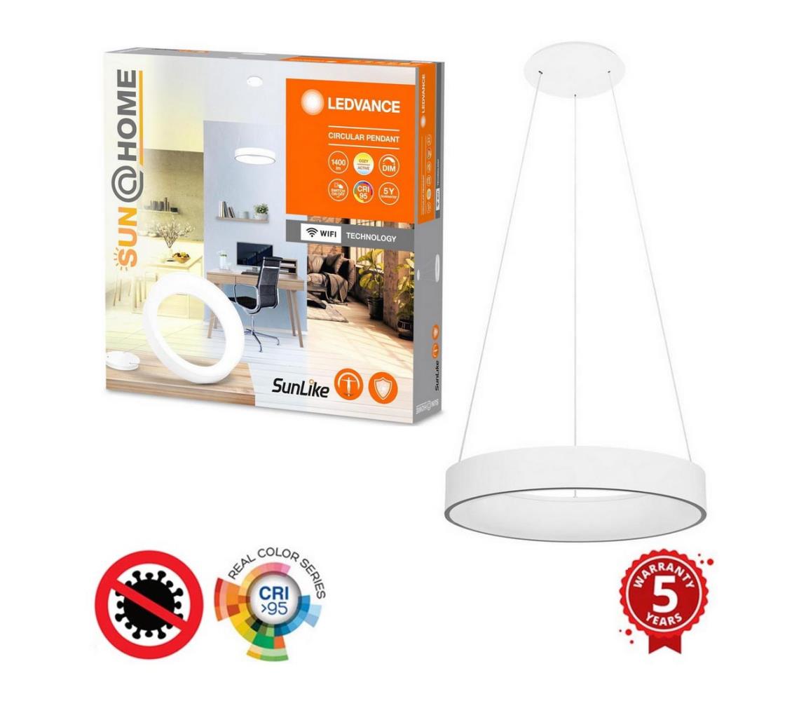 Ledvance Ledvance - LED Stmívatelný lustr na lanku SUN@HOME CIRCULAR LED/18,5W/230V Wi-Fi P225351