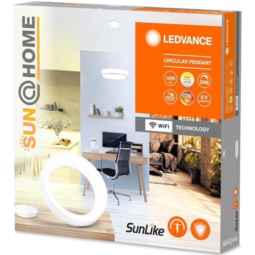 Ledvance - LED Stmívatelný lustr na lanku SUN@HOME CIRCULAR LED/18,5W/230V Wi-Fi