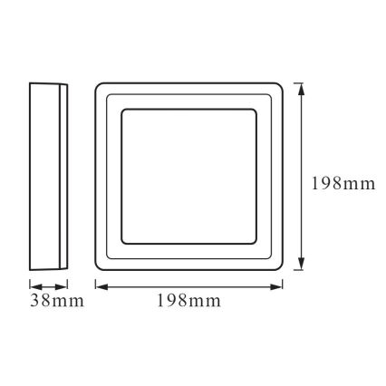 Ledvance - LED Stropní svítidlo CLICK LED/15W/230V