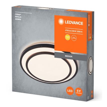 Ledvance - LED Stropní svítidlo ORBIS BERLIN LED/36W/230V černá