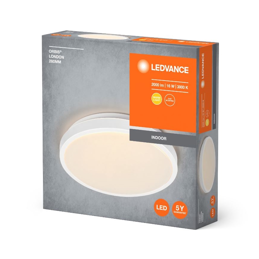 Ledvance - LED Stropní svítidlo ORBIS LONDON LED/16W/230V bílá