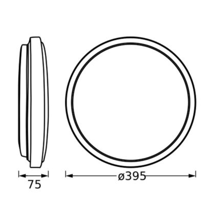 Ledvance - LED Stropní svítidlo ORBIS LONDON LED/24W/230V bílá