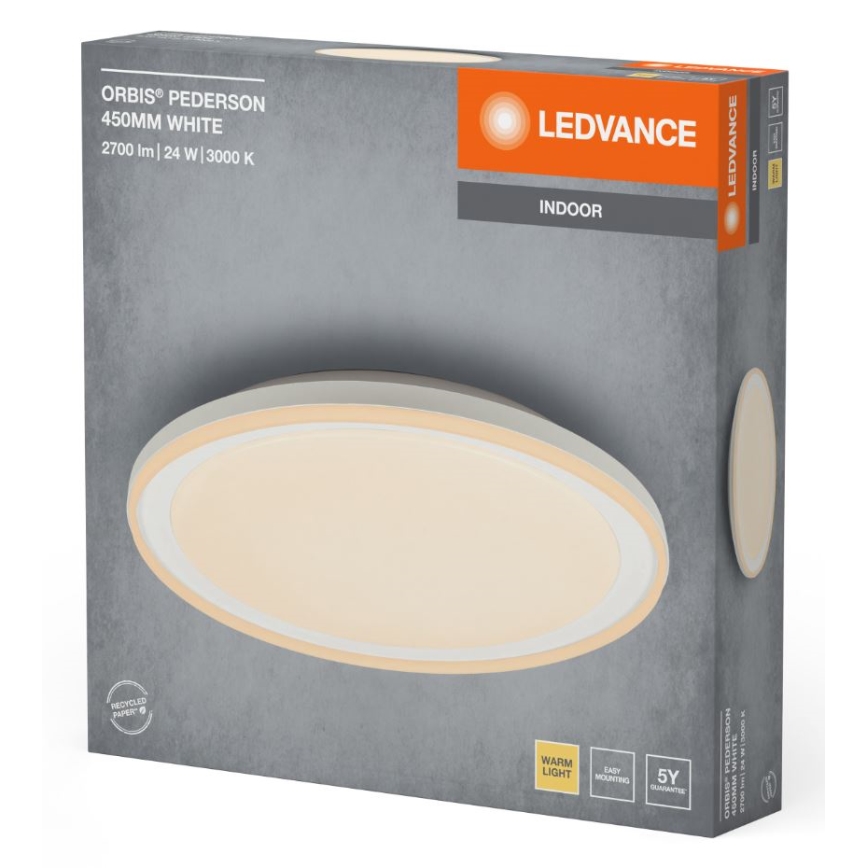 Ledvance - LED Stropní svítidlo ORBIS PEDERSON LED/24W/230V pr. 45 cm bílá