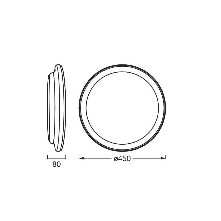 Ledvance - LED Stropní svítidlo ORBIS PEDERSON LED/24W/230V pr. 45 cm bílá