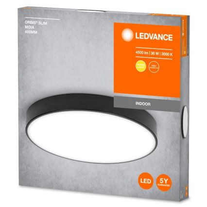 Ledvance - LED Stropní svítidlo ORBIS SLIM LED/36W/230V černá