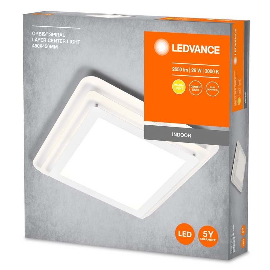 Ledvance - LED Stropní svítidlo ORBIS SPIRAL LED/26W/230V