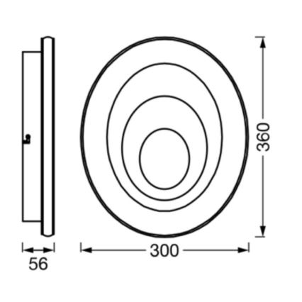 Ledvance - LED Stropní svítidlo ORBIS SPIRAL LED/27W/230V