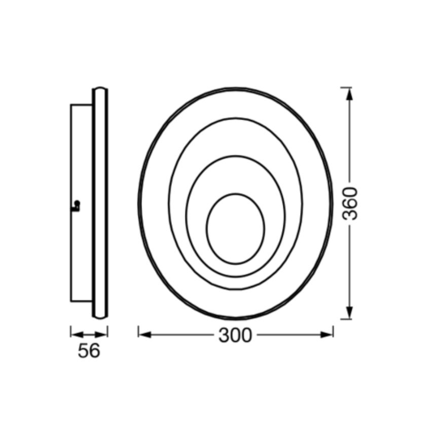 Ledvance - LED Stropní svítidlo ORBIS SPIRAL LED/27W/230V