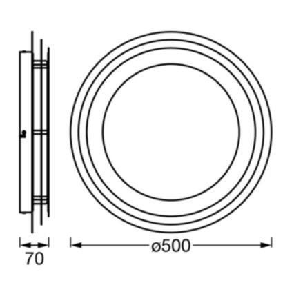 Ledvance - LED Stropní svítidlo ORBIS SPIRAL LED/38W/230V