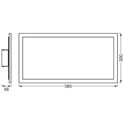 Ledvance - LED stropní svítidlo PLANON LED/22W/230W