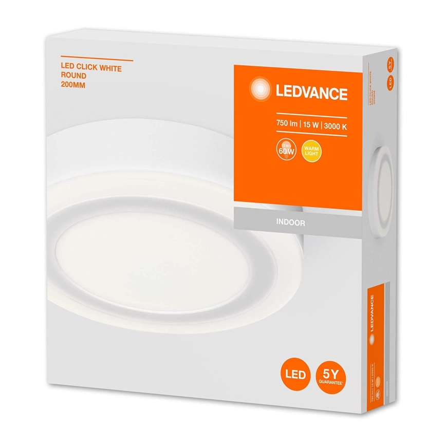 Ledvance - LED Stropní svítidlo ROUND LED/15W/230V pr. 20 cm