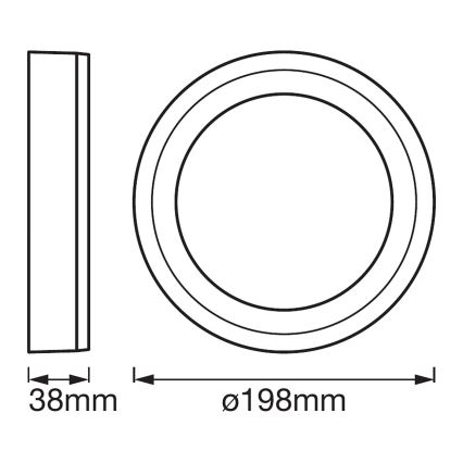 Ledvance - LED Stropní svítidlo ROUND LED/15W/230V pr. 20 cm