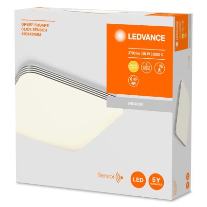 Ledvance - LED Stropní svítidlo se senzorem ORBIS LED/50W/230V 3000K