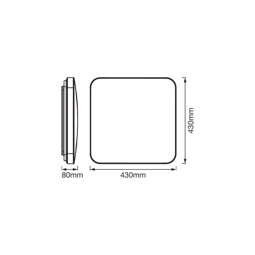 Ledvance - LED Stropní svítidlo se senzorem ORBIS LED/50W/230V 3000K
