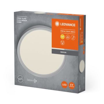 Ledvance - LED Stropní svítidlo se senzorem PLATE LED/32W/230V 3000K