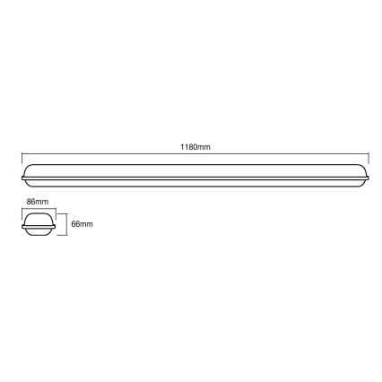 Ledvance - LED Technické svítidlo SUBMARINE LED/36W/230V IP65