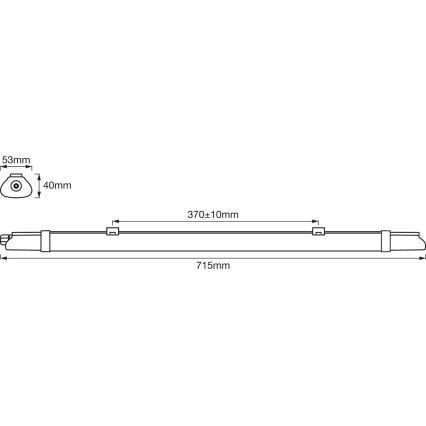 Ledvance - LED Technické zářivkové svítidlo DAMP LED/9W/230V IP65