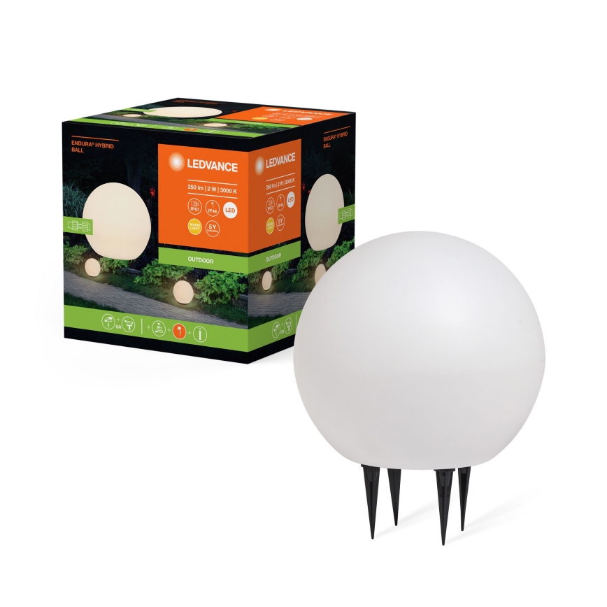 Ledvance - LED Venkovní lampa ENDURA HYBRID BALL LED/2W/12V IP44
