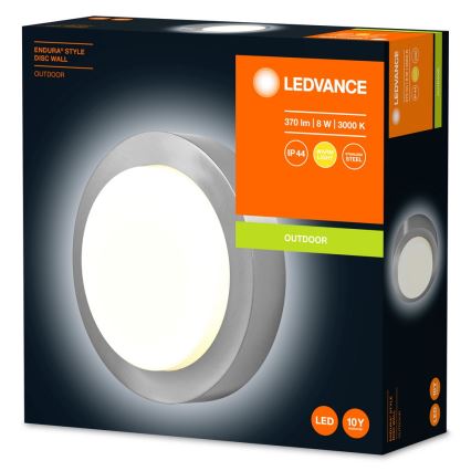 Ledvance - LED Venkovní nástěnné svítidlo DISC LED/8W/230V IP44