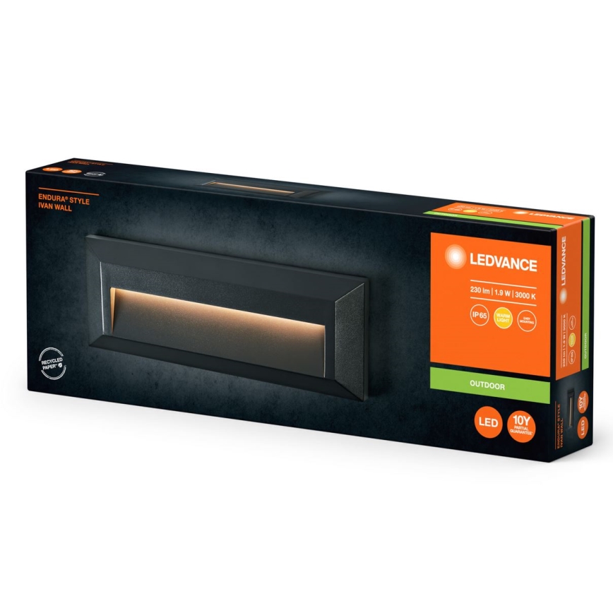Ledvance - LED Venkovní nástěnné svítidlo ENDURA STYLE IVAN LED/1,9W/230V IP65