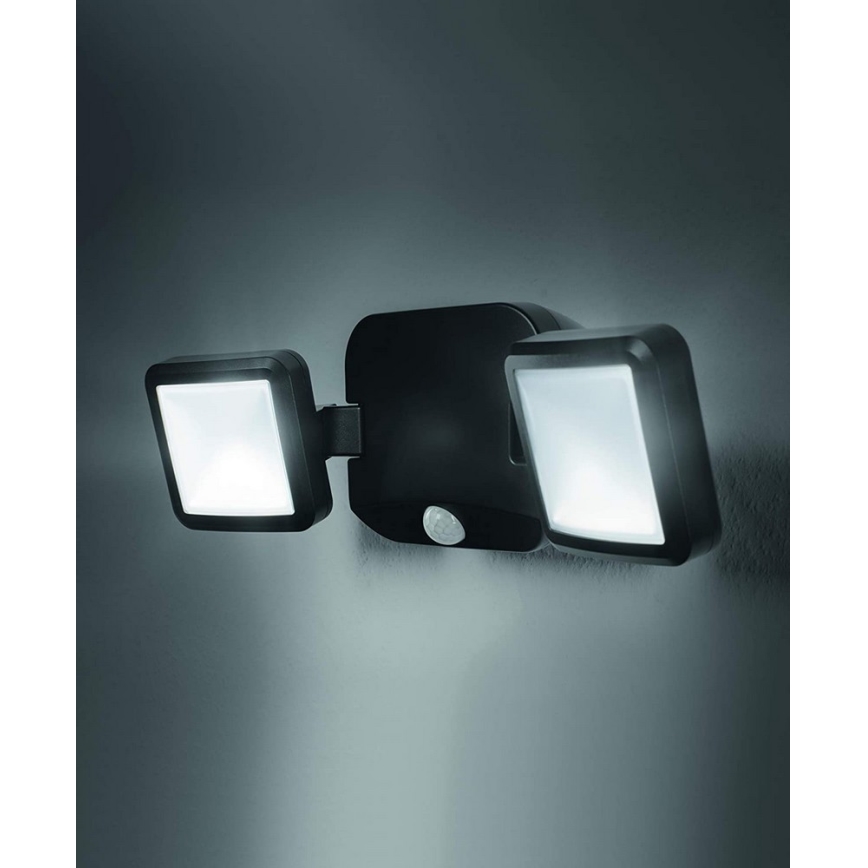 Ledvance - LED Venkovní nástěnné svítidlo se senzorem BATTERY 2xLED/10W/4xD IP54