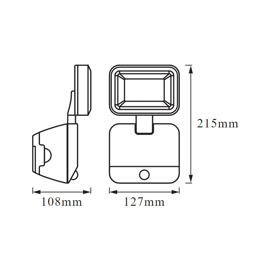 Ledvance - LED Venkovní nástěnné svítidlo se senzorem BATTERY LED/4W/4xD IP54
