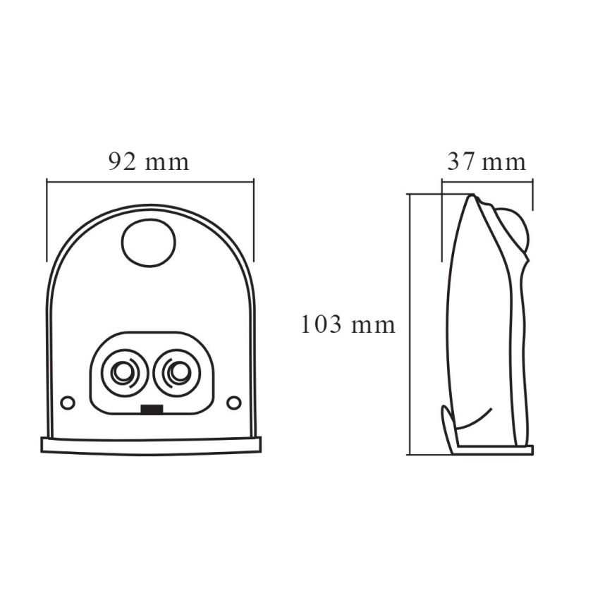 Ledvance - LED Venkovní nástěnné svítidlo se senzorem DOORLED LED/1W/3xAA IP54