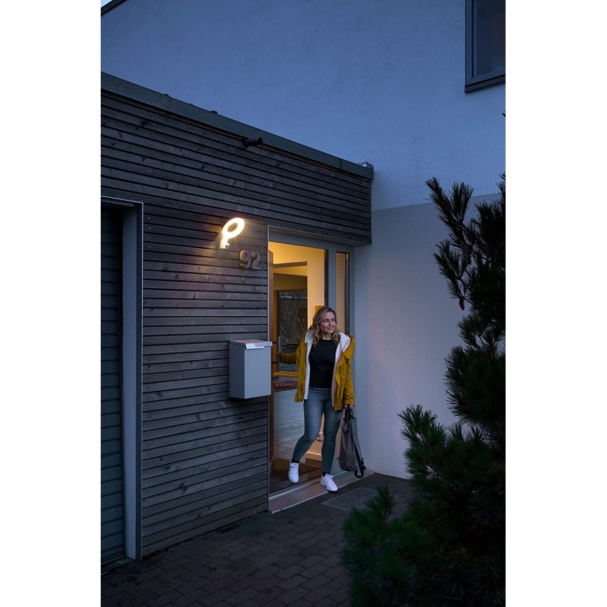 Ledvance - LED Venkovní nástěnné svítidlo se senzorem LOOP 1xLED/12W/230V IP44