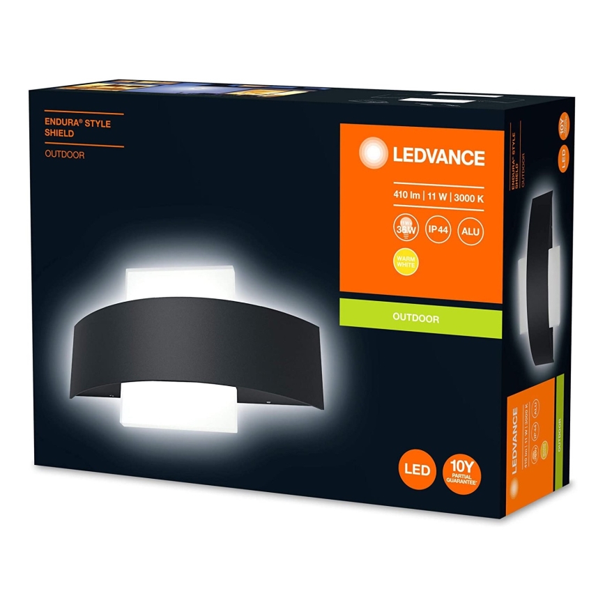 Ledvance - LED Venkovní nástěnné svítidlo SHIELD LED/11W/230V IP44