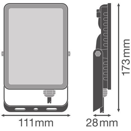 Ledvance - LED Venkovní nástěnný reflektor FLOODLIGHT LED/20W/230V 4000K IP65