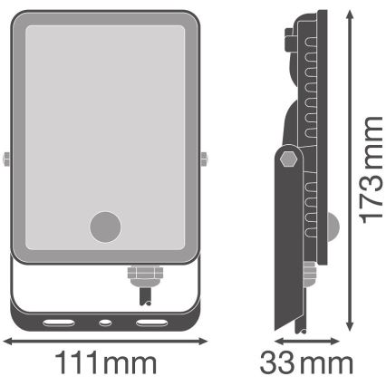 Ledvance - LED Venkovní reflektor se senzorem FLOODLIGHT LED/20W/230V 6500K IP65