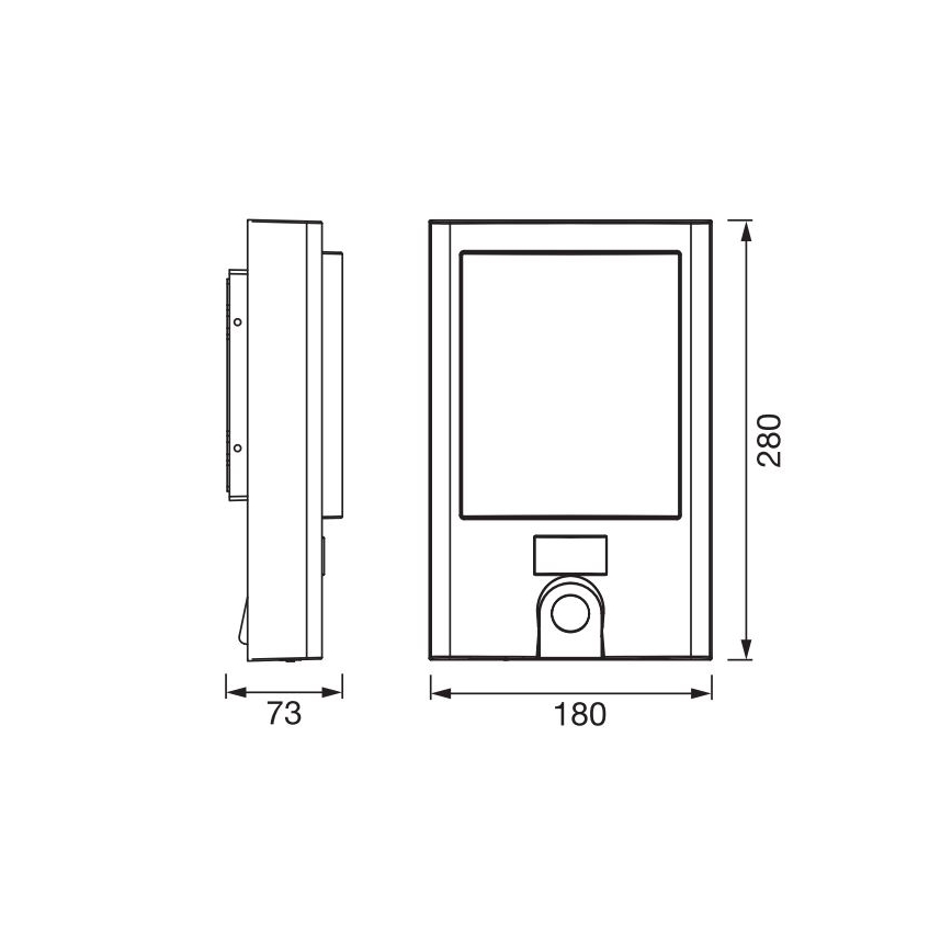 Ledvance - LED Stmívatelné venkovní nástěnné svítidlo se senzorem a kamerou SMART+ LED/22W/230V IP44 Wi-Fi