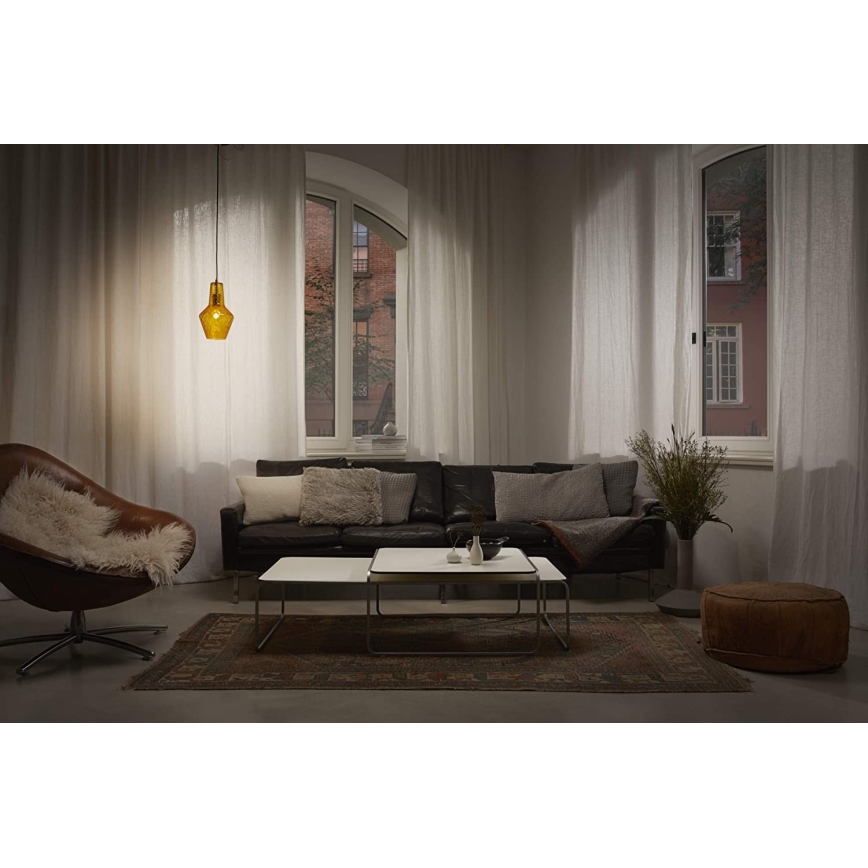 Ledvance - Lustr na lanku BOTTLE 1xE27/40W/230V oranžová