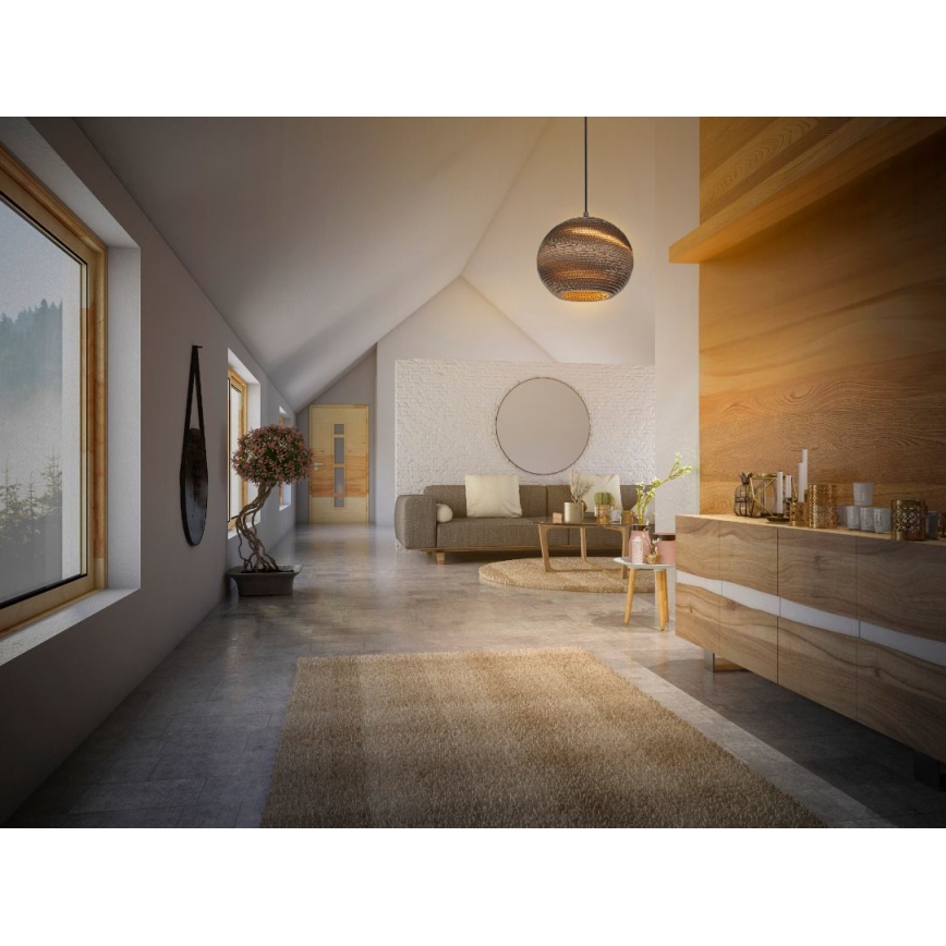 Ledvance - Lustr na lanku DECOR CARDBOARD 1xE27/15W/230V pr. 26 cm