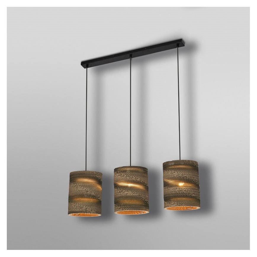 Ledvance - Lustr na lanku DECOR CARDBOARD 3xE27/15W/230V