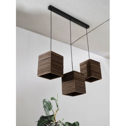 Ledvance - Lustr na lanku DECOR CARDBOARD 3xE27/15W/230V