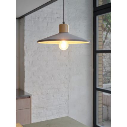 Ledvance - Lustr na lanku DECOR CONCRETE 1xE27/15W/230V pr. 32 cm beton šedá