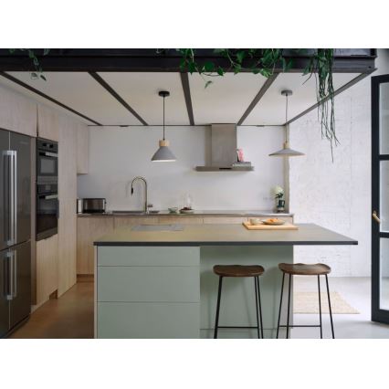 Ledvance - Lustr na lanku DECOR CONCRETE 1xE27/15W/230V pr. 32 cm beton šedá