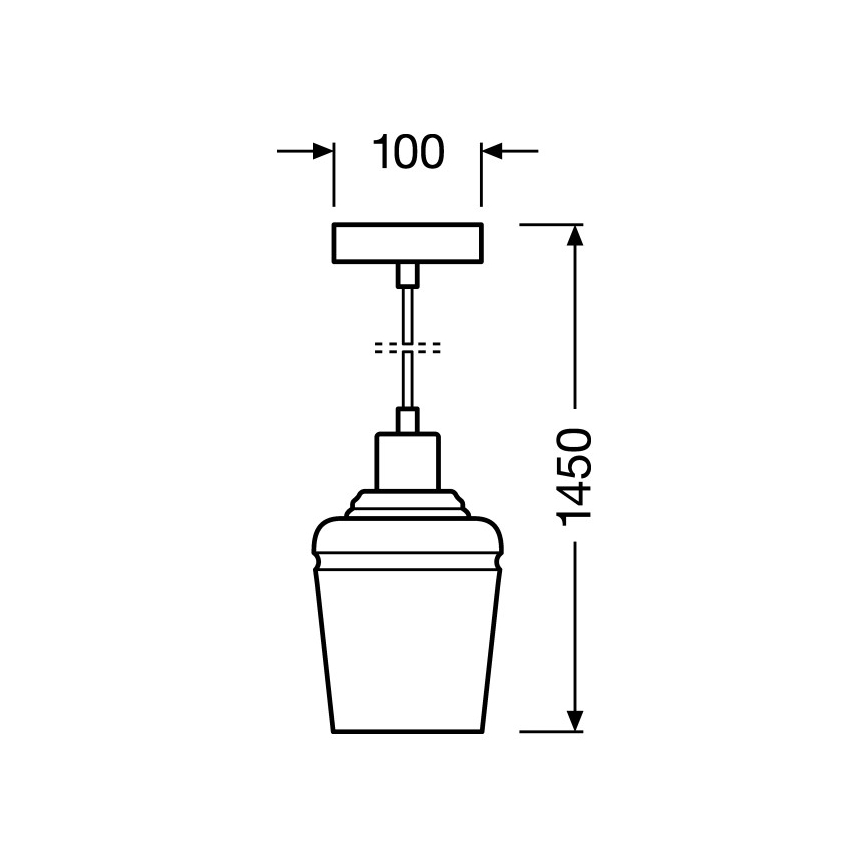 Ledvance - Lustr na lanku JAR 1xE27/40W/230V