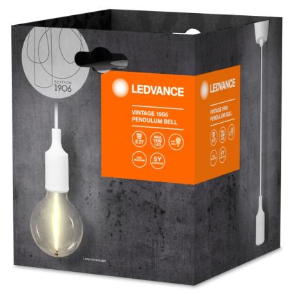 Ledvance - Lustr na lanku PENDULUM BELL 1xE27/15W/230V bílá