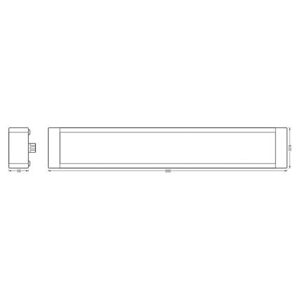 Ledvance - Rozšiřovací sada LED stmívatelné podlinkové svítidlo SMART+ UNDERCABINET LED/8W/24V 2700-6500K Wi-Fi