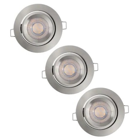 Ledvance - SADA 3x LED Stmívatelné podhledové svítidlo SIMPLE 3xLED/5W/230V