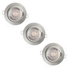 Ledvance - SADA 3x LED Stmívatelné podhledové svítidlo SIMPLE LED/4,9W/230V