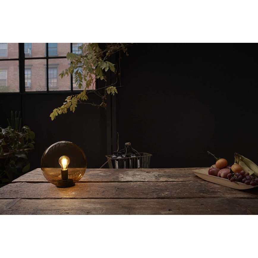 Ledvance - Stolní lampa BUBBLE 1xE27/40W/230V oranžová