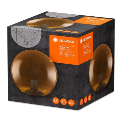 Ledvance - Stolní lampa BUBBLE 1xE27/40W/230V oranžová