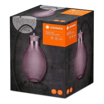 Ledvance - Stolní lampa GRAPE 1xE27/40W/230V růžová