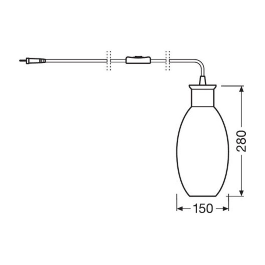 Ledvance - Stolní lampa GRAPE 1xE27/40W/230V zelená