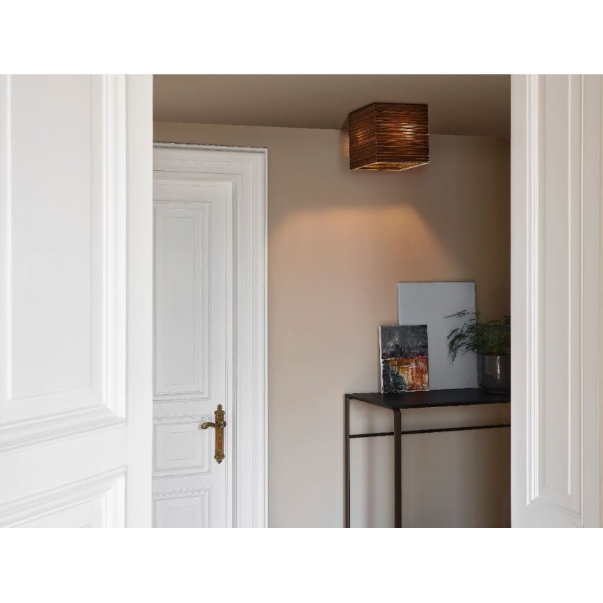 Ledvance - Stropní svítidlo DECOR CARDBOARD 1xE27/15W/230V 25x25 cm