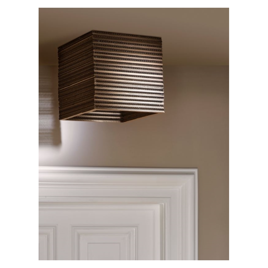 Ledvance - Stropní svítidlo DECOR CARDBOARD 1xE27/15W/230V 25x25 cm
