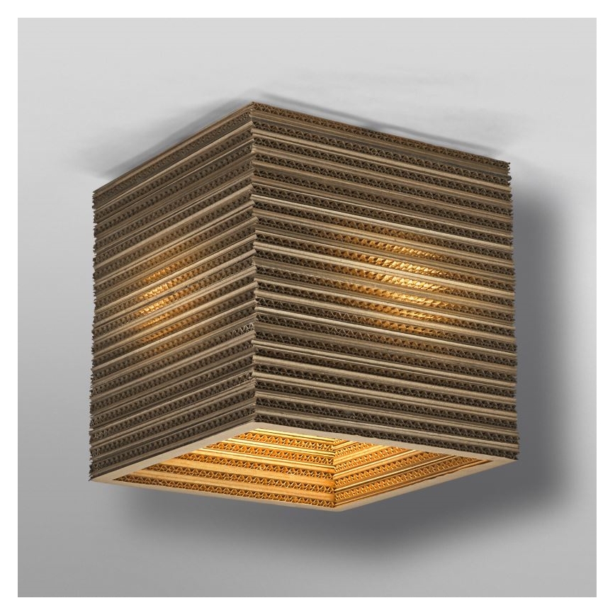 Ledvance - Stropní svítidlo DECOR CARDBOARD 1xE27/15W/230V 25x25 cm
